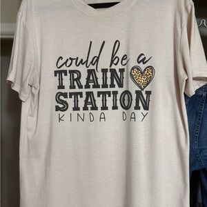 Women’s Beige Graphic T-Shirt